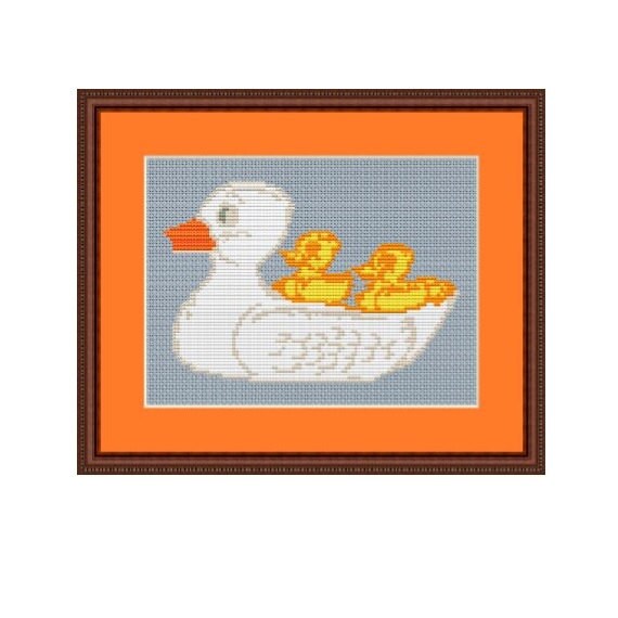 Patrãn de punto de cruz contado mamã pato y patitos descarga instantãnea de baby duckpdf patrãn patrãn de decoraciãn de cocina