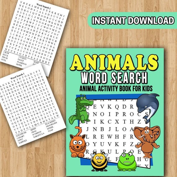 Best value animals word searches for kids easy and fun