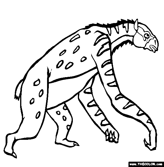 Prehistoric aals online coloring pages