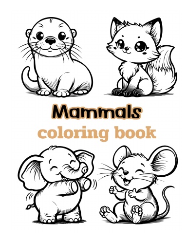 Mammals coloring book