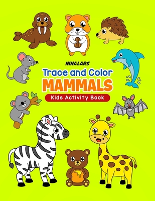 Trace and color mammals kids activity book paperback books on the square