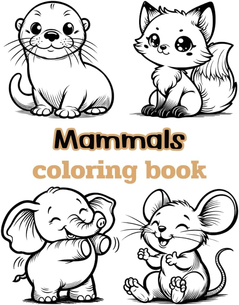 Mammals coloring book k beccanica books