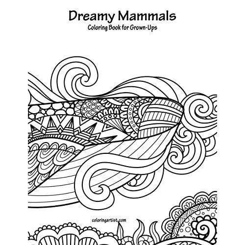 Dreamy mammals loring book for grown