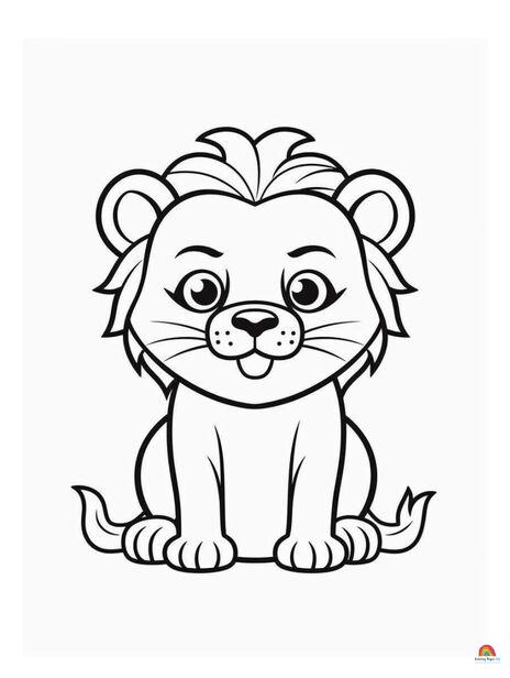 Easy animals coloring pages