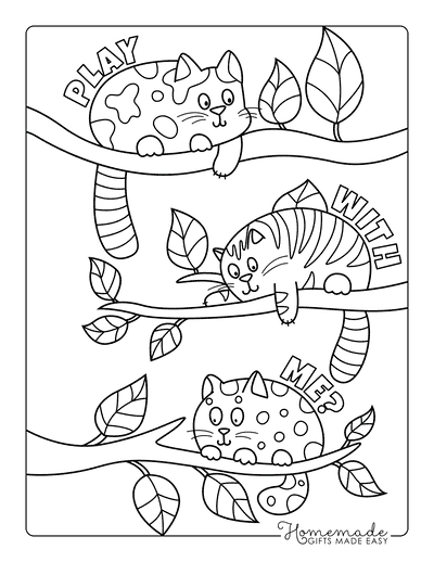 Free animal coloring pages for kids