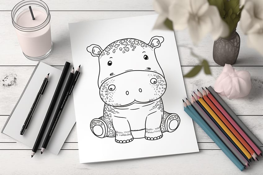 Baby animal coloring pages