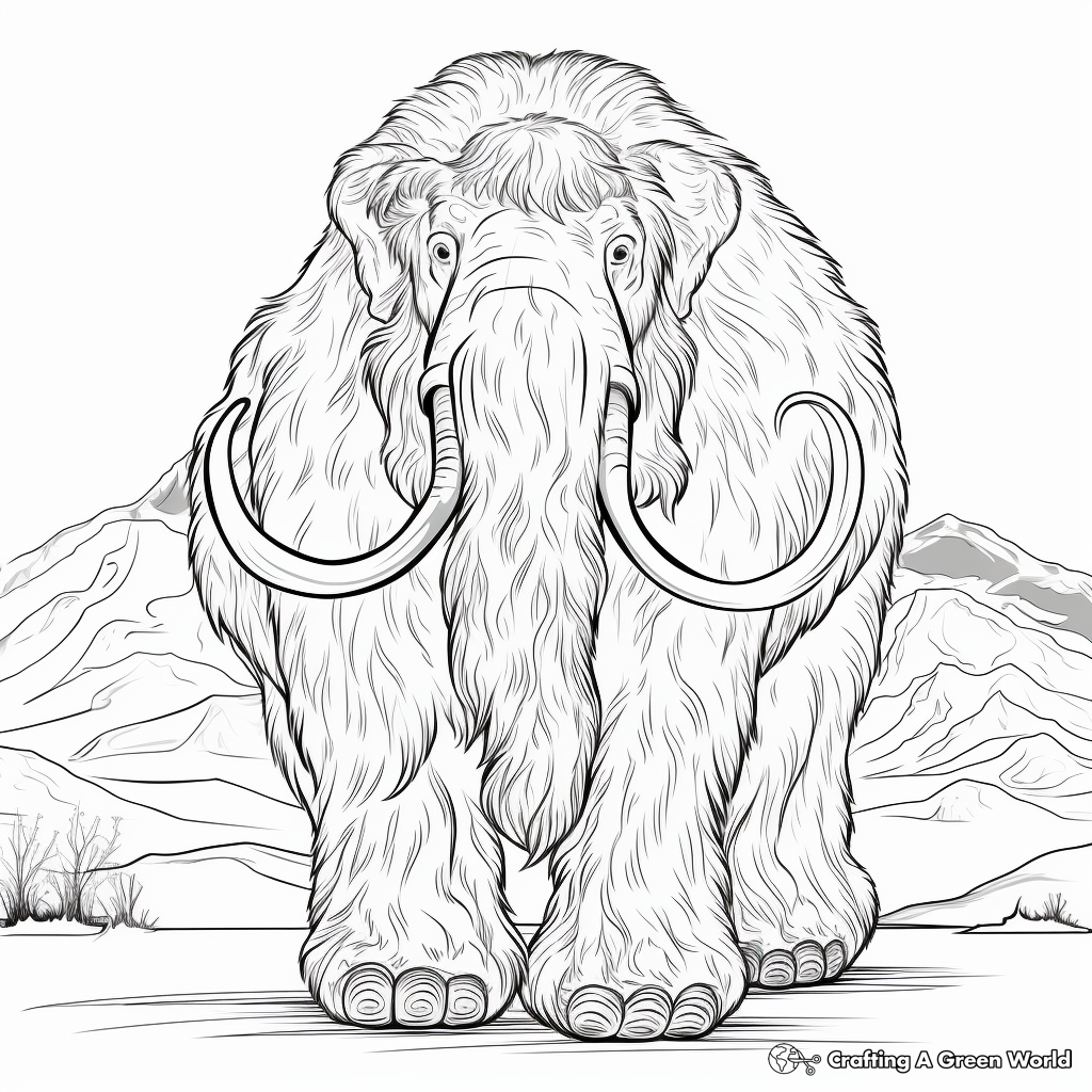 Mammoth coloring pages