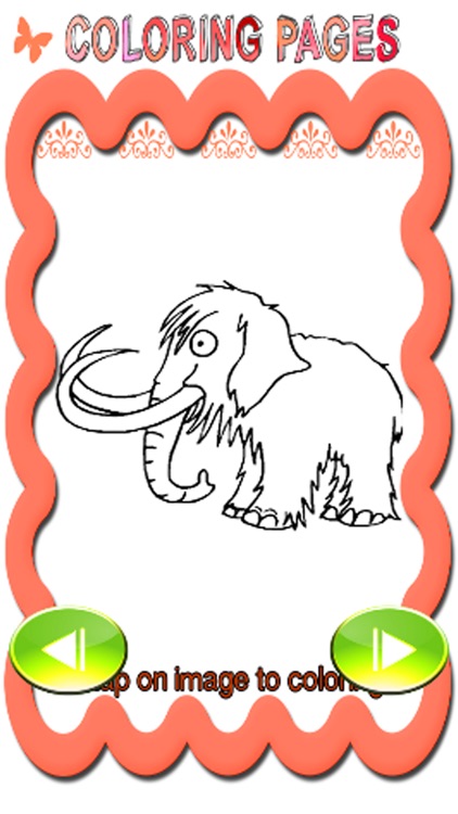 Mammoth coloring page game free drawing by mayurachat tuytemwong