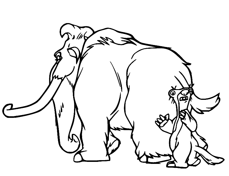 Ice age coloring pages printable for free download