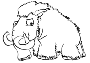 Mammoth coloring pages free coloring pages