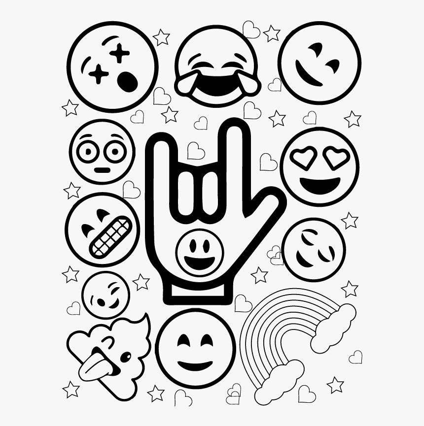 Emoji coloring book