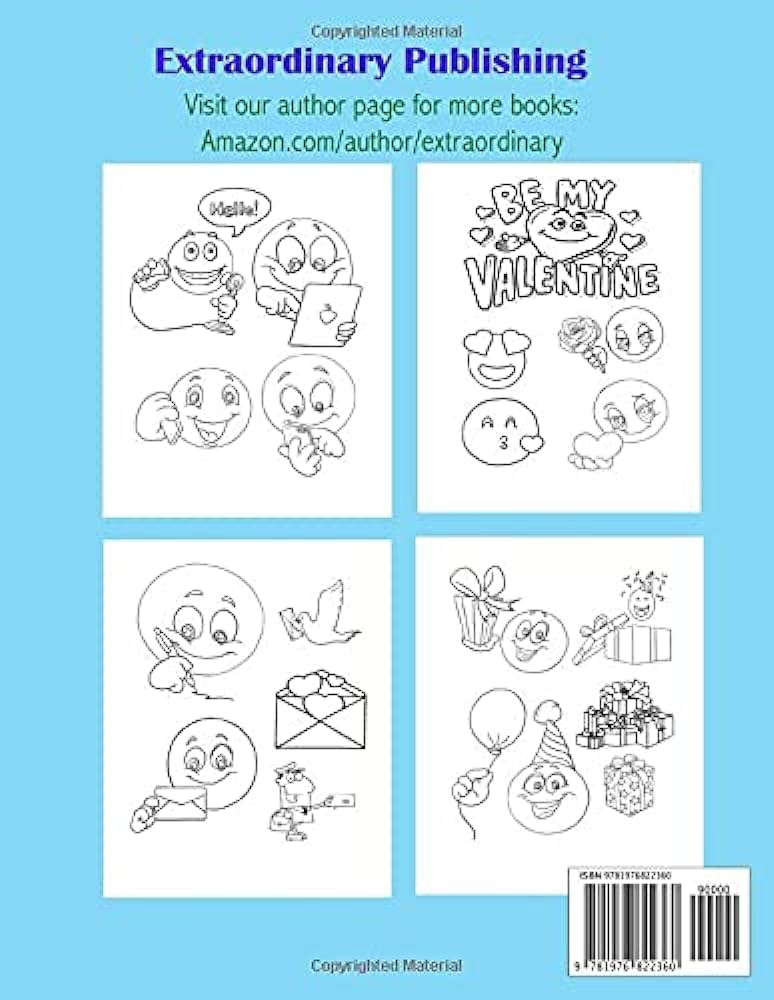 Emoji coloring book stress relieving emoticons and smileys for every mood coloring for fun and relaxation for adults seniors men women teens boys girls and kids ages