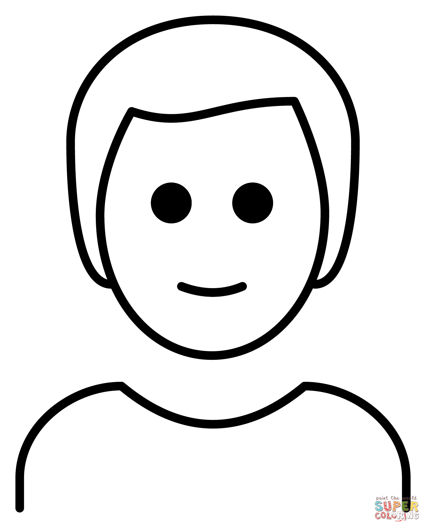 Man emoji coloring page free printable coloring pages