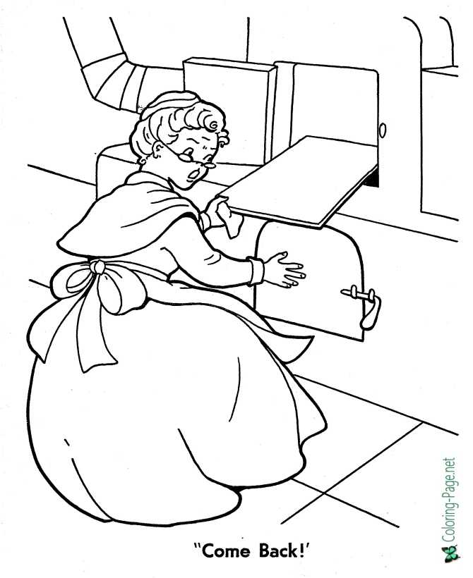 Gingerbread man coloring pages