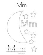 Man on the moon coloring page