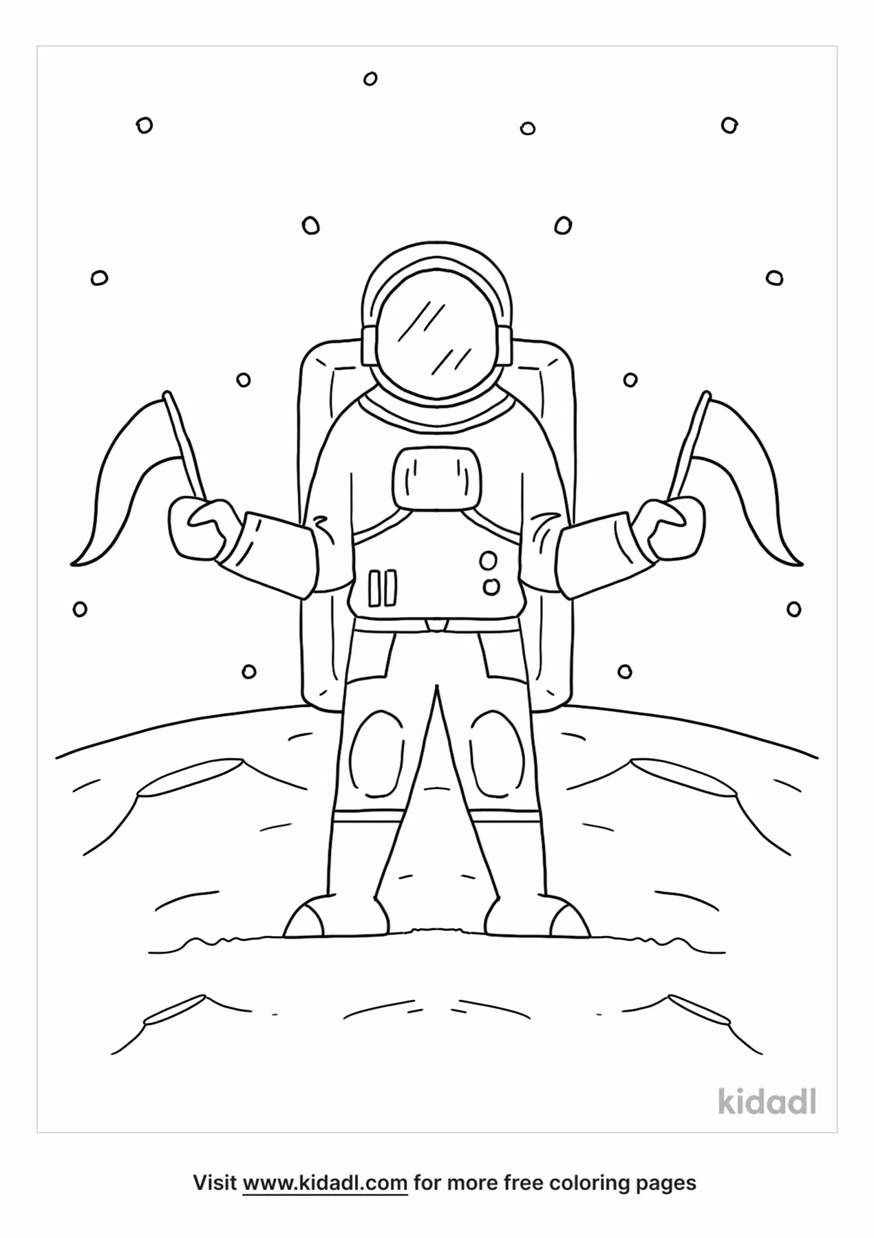 Free man in the moon coloring page coloring page printables