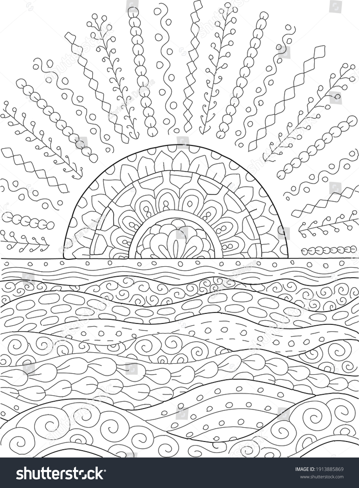 Adult coloring pages summer images stock photos d objects vectors