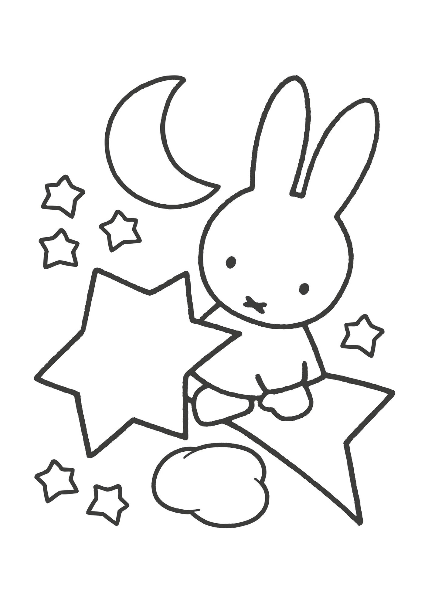 Miffy stars wall stickers xl by kek amsterdam