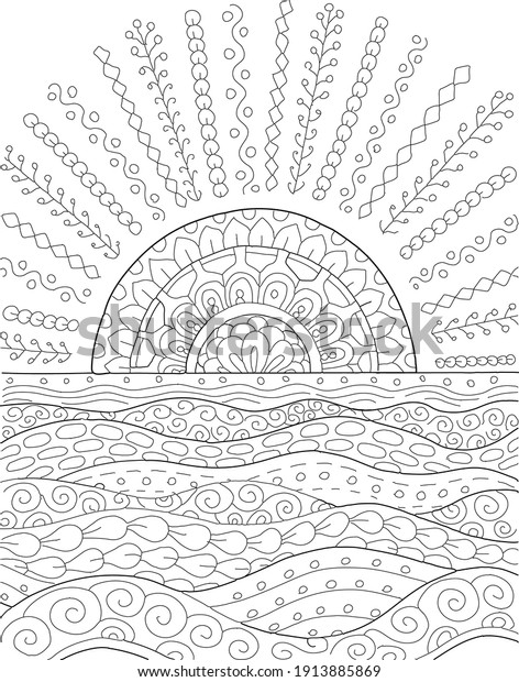 Adult coloring pages summer images stock photos d objects vectors