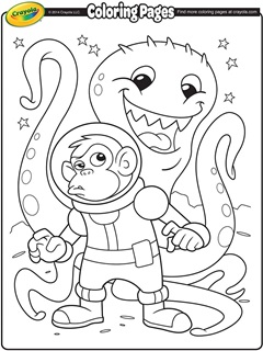 Space and astronomy free coloring pages