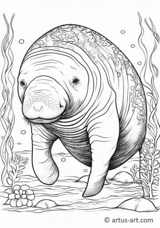 Manatee coloring pages free download artus art