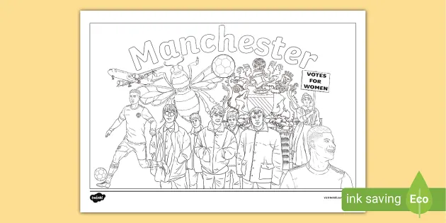 Manchester colouring sheet teacher made