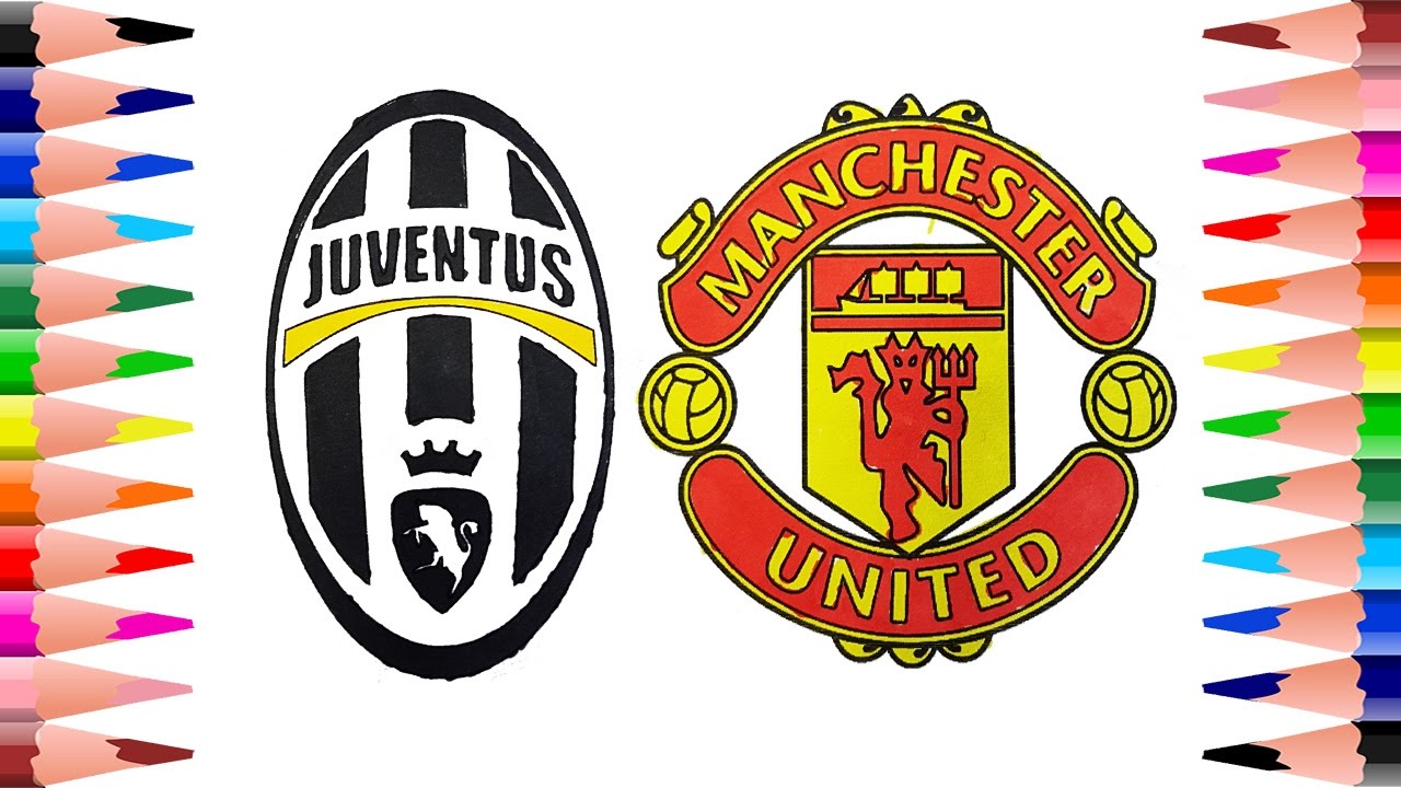 Painting juventus and manchester united football clubs