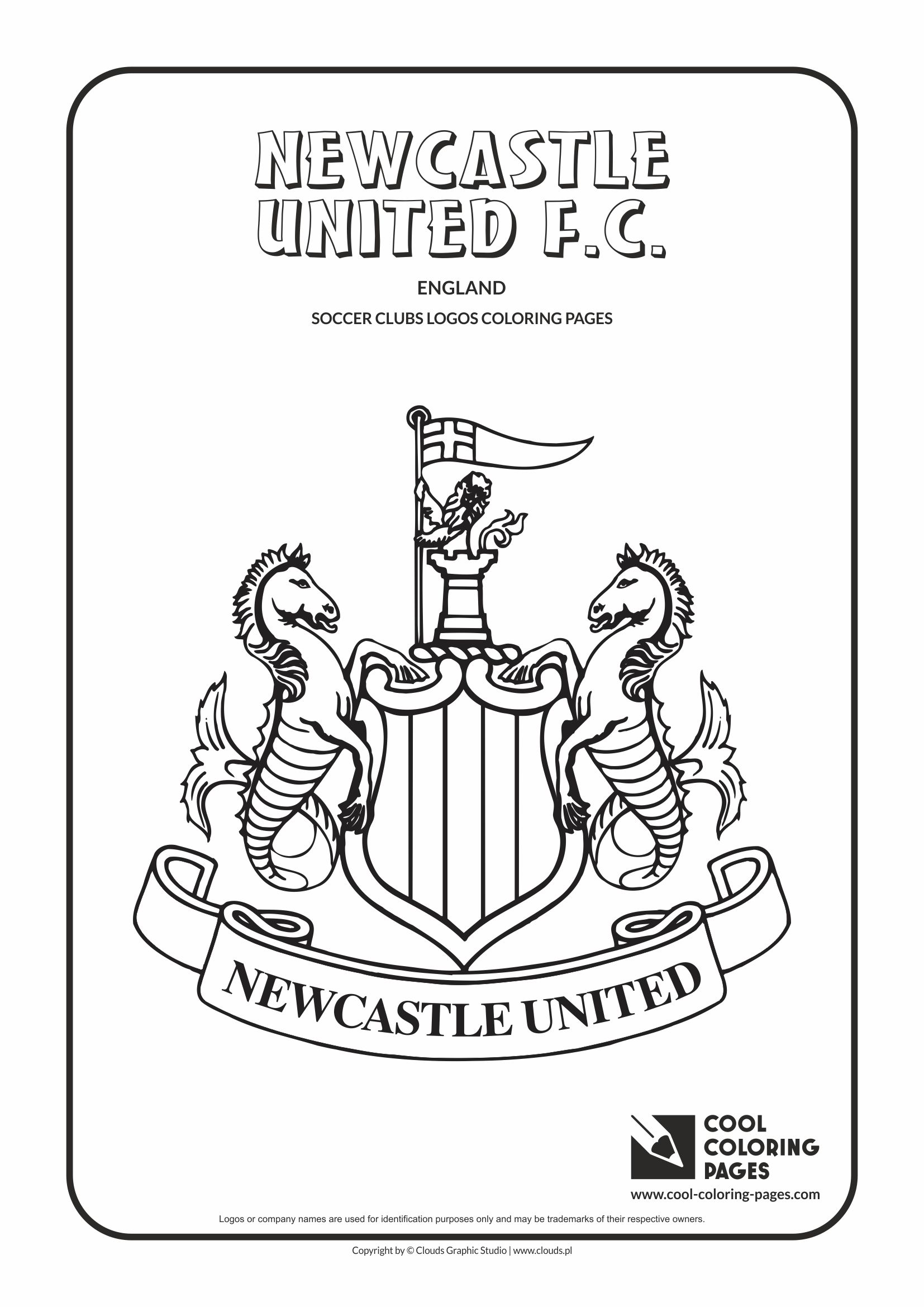 Cool coloring pages newcastle united fc logo coloring page