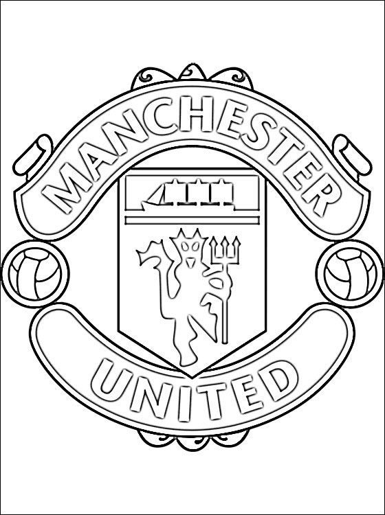 Download or print this amazing coloring page coloring page of manchester united fc logo coloring pagâ football coloring pages coloring pages coloring books