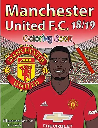 Manchester united fc coloring book by color me in