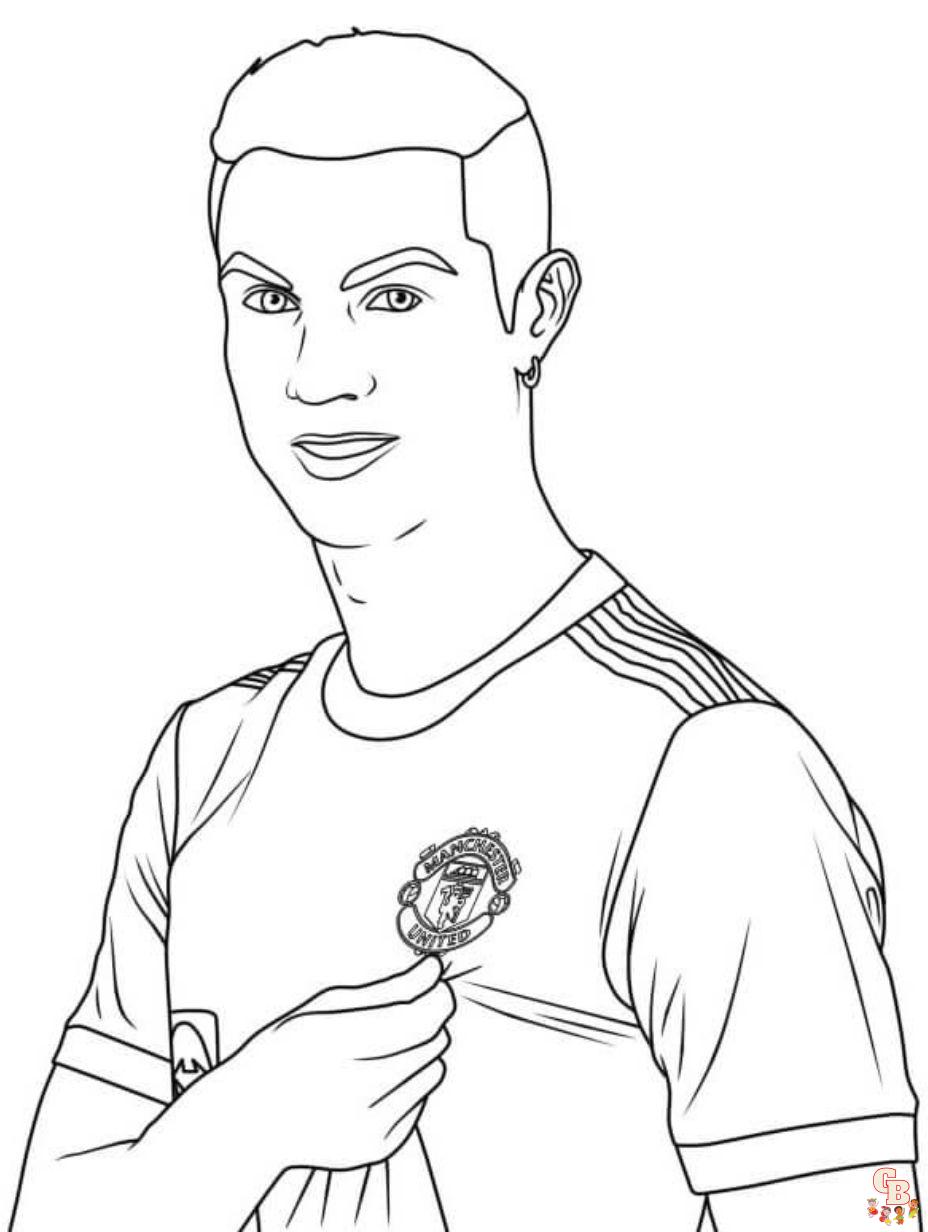 Ronaldo coloring pages