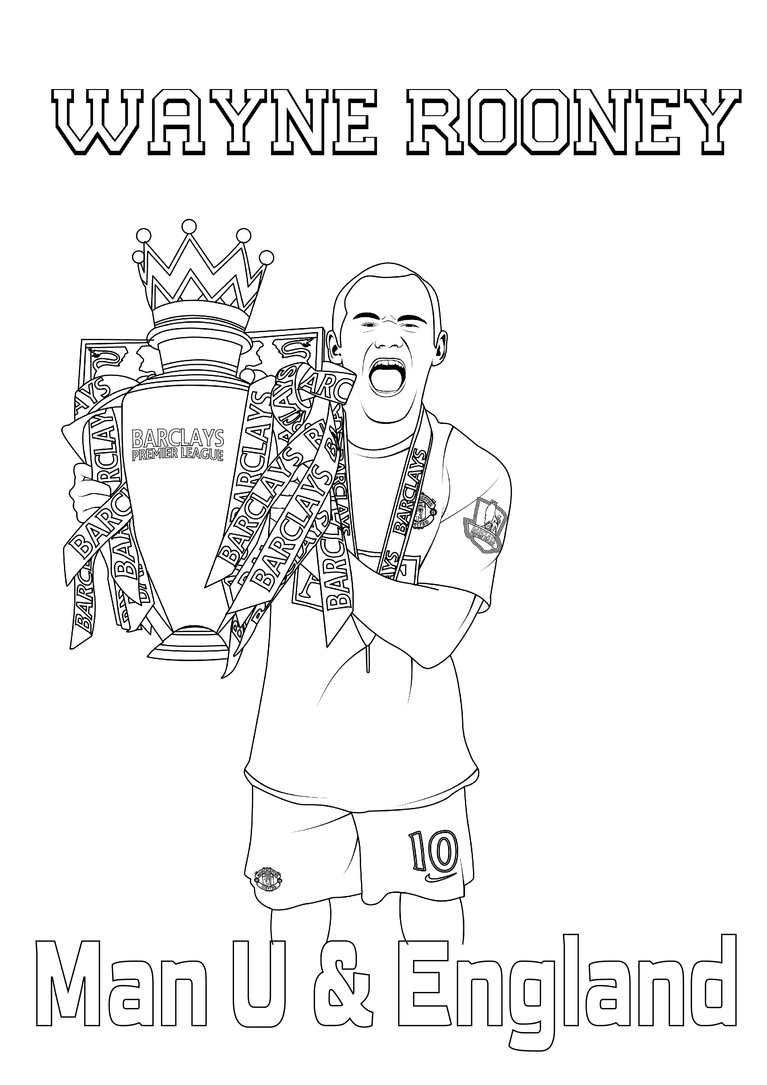 Man united colouring pages value pack â the brilliant game