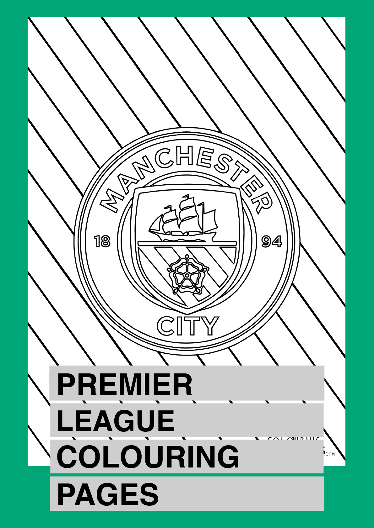 Premier league teams colouring pages