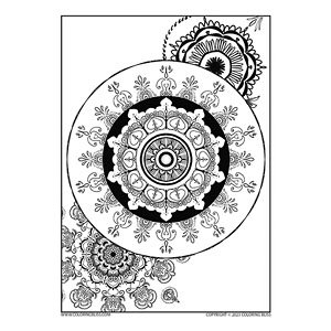 High resolution printable relaxing mandala coloring pages