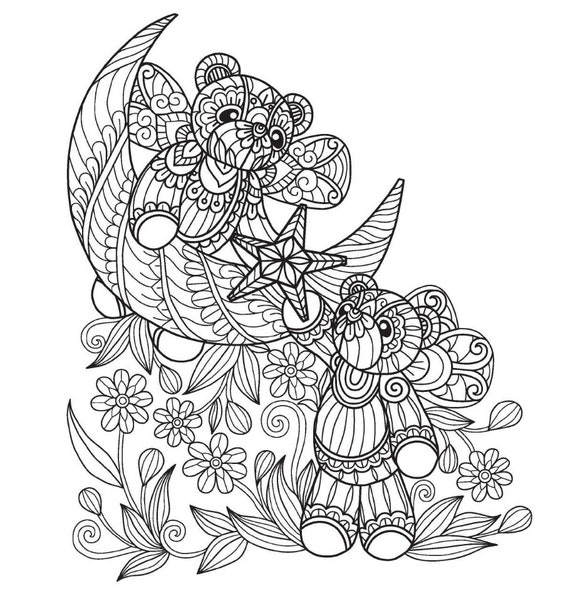 Mandala animal coloring pages