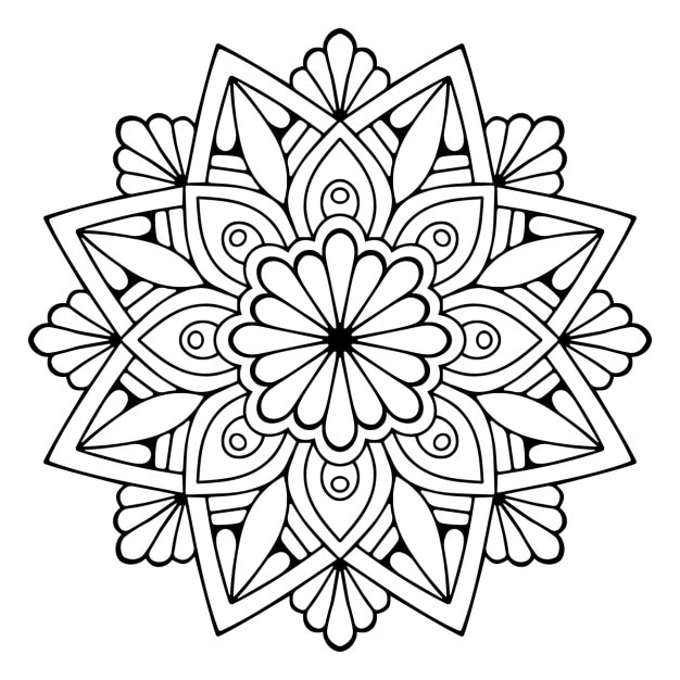 Mandala coloring images