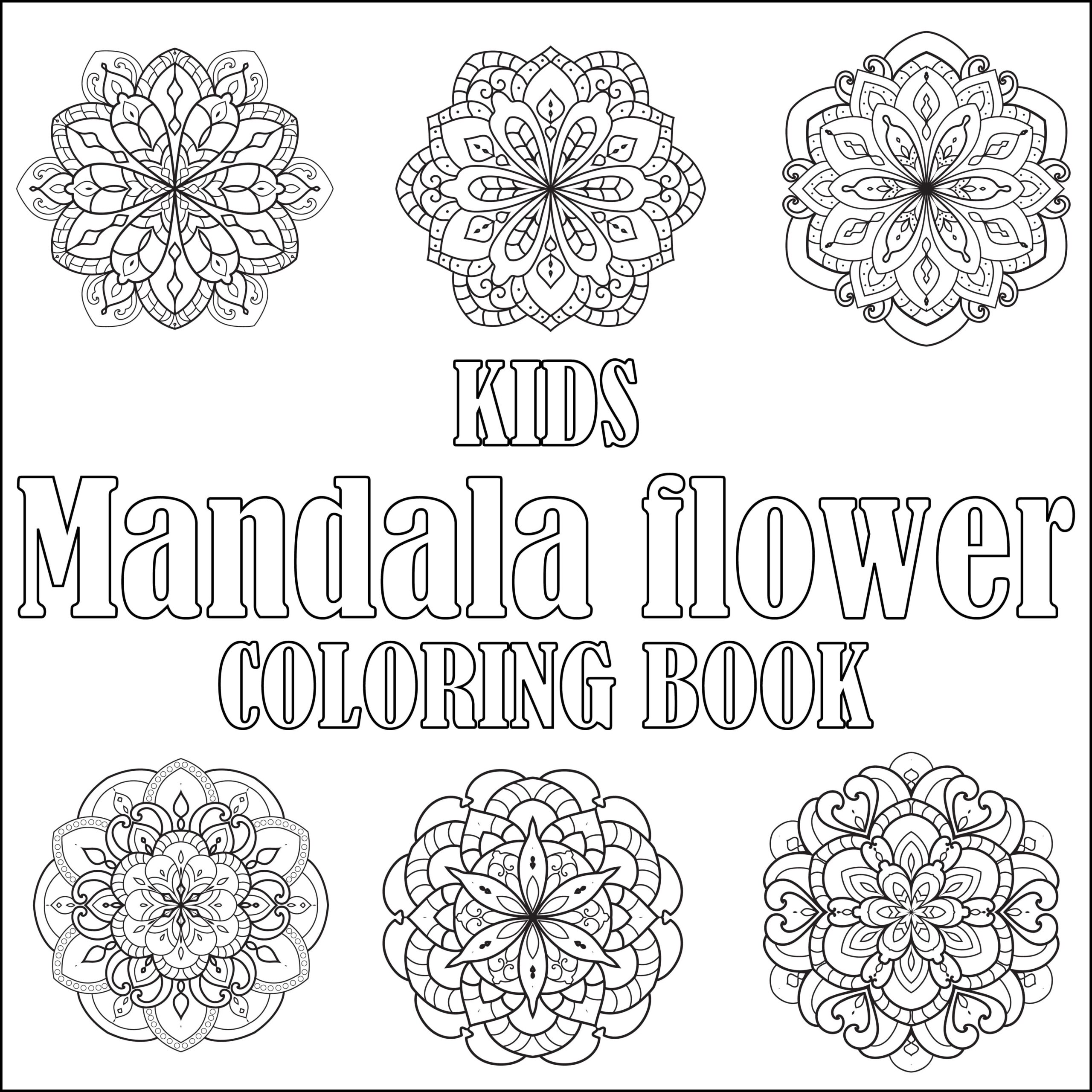 Kids mandala flower coloring book mandala flower coloring pages for kids made by teachers