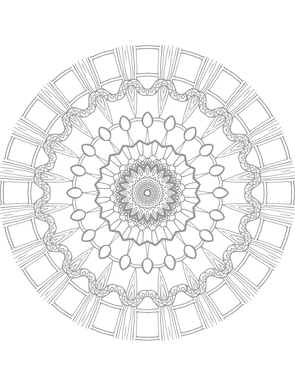 Download mandala coloring page coloring book royalty