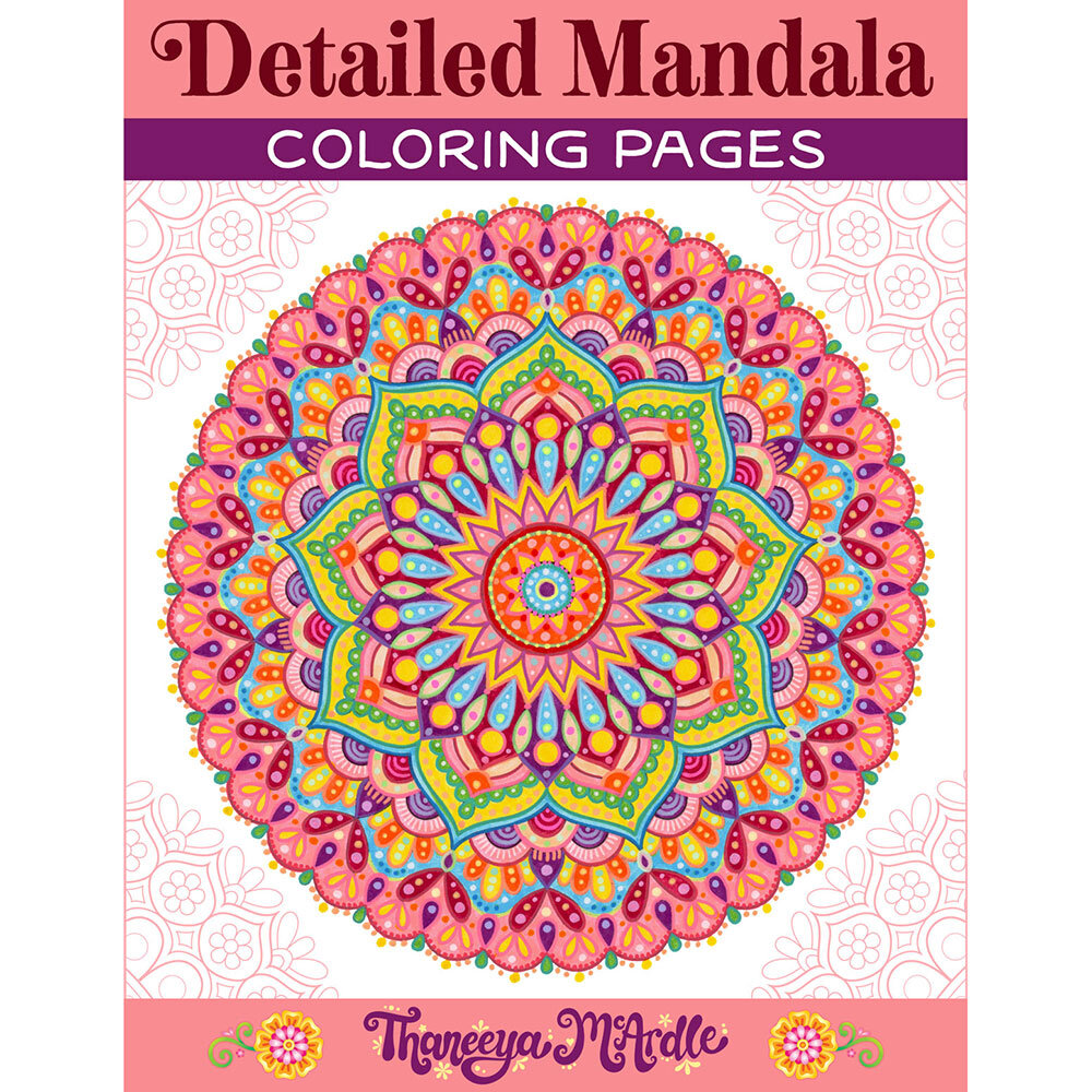 Detailed mandala coloring pages