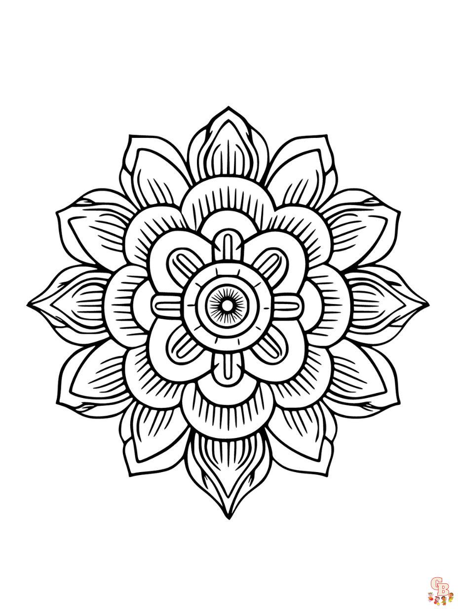 Mandala coloring pages