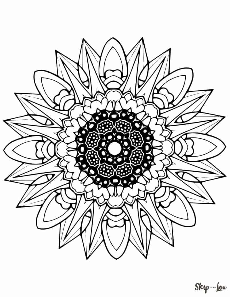 Beautiful free mandala coloring pages skip to my lou