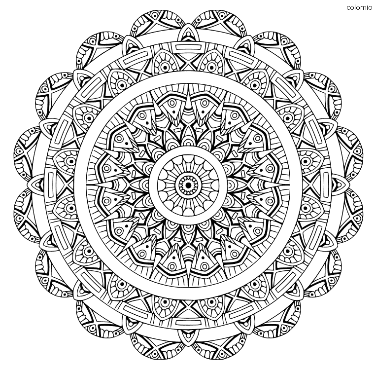 Mandala coloring pages