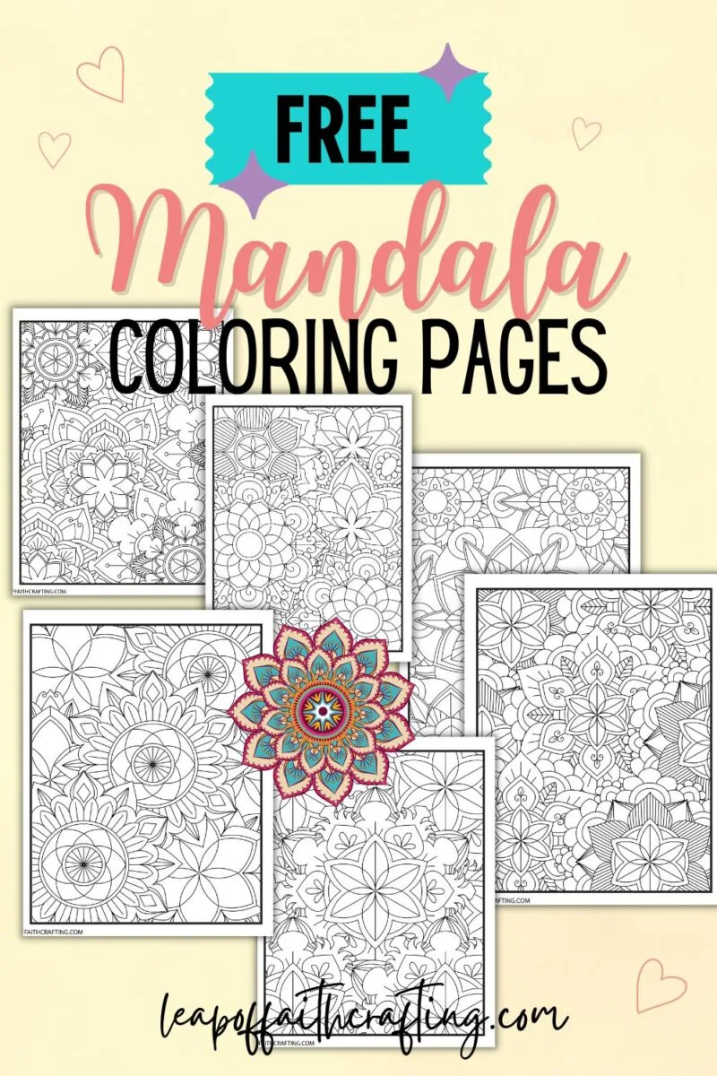 Free mandala coloring pages simple printable