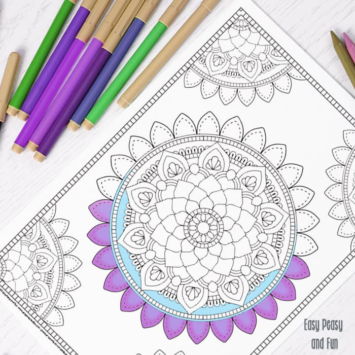 Mandala coloring page