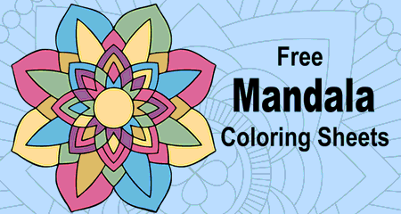 Mandala coloring pages printable coloring sheets for kids adults â diy projects patterns monograms designs templates