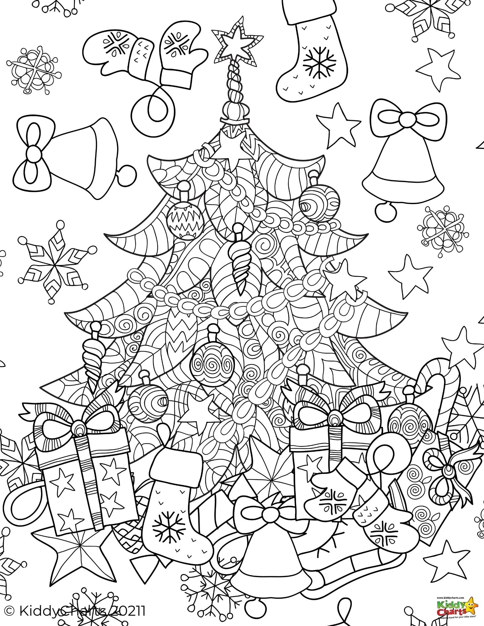 Christmas mandalas coloring pages