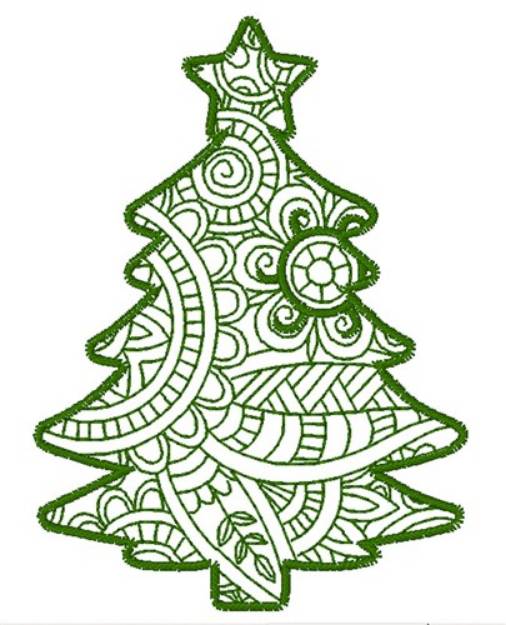 Mandala christmas tree machine embroidery design embroidery library at