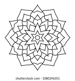 Hakuun simple basic easy mandalas coloring pages liittyvã kuvituskuva