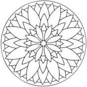 Simple mandalas coloring pages free coloring pages