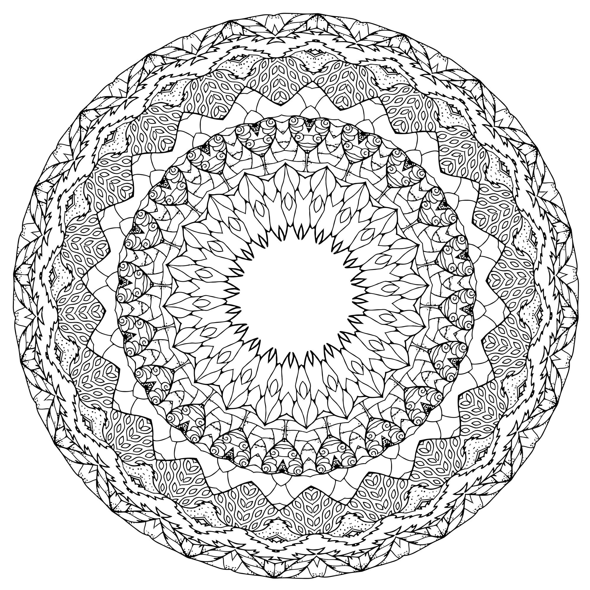 Premium vector easy mandala simple mandalas flowers coloring page on white background